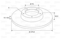 Диск тормозной BMW 1 E81/E87 1.6-2.0 04- зад x2