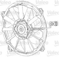 VALEO 696 091 Мотор вентилятора CITROEN C4/PEUGEOT 307