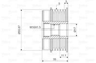 Муфта свободного хода AUDI A4/A6/VW PASSAT 1.6-2.8 96-