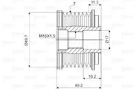 VL588105_шкив генератора! MB W220/W463 4.0CDi 00&gt