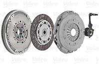 Clutch kit with dual mass flywheel and pneumatic bearing