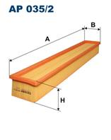 AP 035/2 фильтр воздушный! MB W203/CL203 2.0 00-02