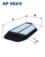 AP 082/9_фильтр воздушный! Chevrolet Spark 1.0/1.