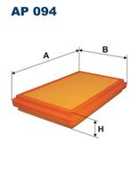 Lx461 фильтр возд._fiat regata/ritmo 1.9td 86-89