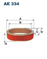 AE 334_фильтр воздушный! Nissan Bluebird 1.6/2.0
