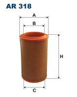 AR 318_фильтр воздушный! Alfa Romeo 166 2.0-3.0/2