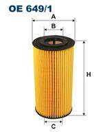 FILTRON OE 649/1 Фильтр масляный BMW E36/E34/E39 2.5 TD/TDS