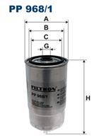 FILTRON PP 968/1 Фильтр топливный ALFA ROMEO/FIAT/LANCIA 1.9-2.4 JTD