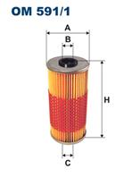 FILTRON OM 591/1 Фильтр масляный MB W210/140/124 4.0-6.0