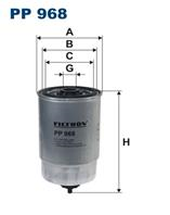 [pp968] filtron фильтр топливный