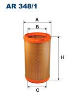 AR 348/1 фильтр воздушный!Alfa Romeo 166 2.0/2.5/3.0/2.4JTD 98&gt Lancia Kappa 2.0/2.4/3.0/2.4JTD 98&gt