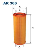 AR 366 фильтр воздушный! Saab 9000 2.0/2.3/3.0  16V/24V 84-98