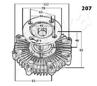 Вискомуфта вентилятора