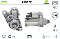 VL438172_стартер! 1.1Kw Audi A3  VW Golf/Polo  Skoda Octavia 1.4-1.6 03&gt