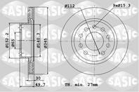 Диск тормозной перед. a3(8p1) vw golf v passat b6 04-&gt 345x30mm