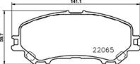 Колодки тормозные NISSAN QASHQAI 14- передние