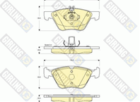 Колодки тормозные MERCEDES W210/211/208 200-320 передние 6112152