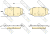 Колодки тормозные CHRYSLER VOYAGER 11- задние Колодки тормозные CHRYSLER VOYAGER 11- задние