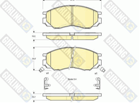 Комплект тормозных колодок, дисковый тормоз