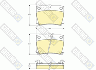Колодки тормозные дисковые 6132399