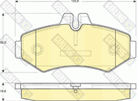 Колодки тормозные MERCEDES W463/SPRINTER 97/VOLKSWAGEN LT 9602 задние 6113994