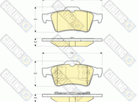 Комплект тормозных колодок, дисковый тормоз
