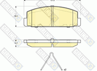 Колодки тормозные дисковые 6133119