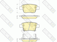Колодки тормозные дисковые 6133374