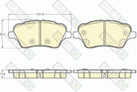 КОЛОДКИ ТОРМОЗНЫЕ FORD B-MAXFIESTA 12-TRANSIT CO
