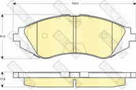 "Колодки тормозные DAEWOO NEXIA/LANOS R14"" 00-/EVANDA 05- передние 6132659" "Колодки тормозные DAEWOO NEXIA/LANOS R14"" 00-/EVANDA 05- передние 6132659"