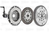 Clutch kit with dual mass flywheel and pneumatic bearing