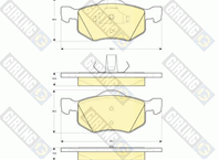 Колодки тормозные FORD MAVERICK 03>/MAZDA TRIBUTE 00>передние
