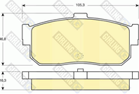 Комплект тормозных колодок, дисковый тормоз
