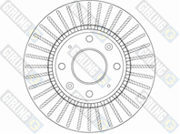 Диск тормозной KIA CERATO (LD) 1.5-2.0 04- передний вент.D275мм. 6062291