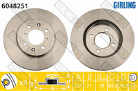 Диск тормозной 6048251