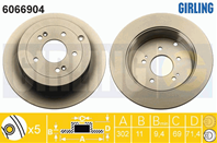 Диск тормозной 6066904