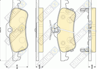 Комплект тормозных колодок, дисковый тормоз