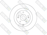 Диск тормозной 6066904