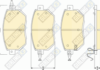 Колодки тормозные дисковые 6134169