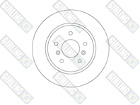 Диск тормозной NISSAN QASHQAI 14- задний 6067872