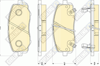 Комплект тормозных колодок, дисковый тормоз