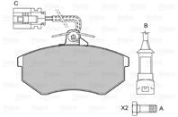 Колодки тормозные дисковые передние 598017 от фирмы VALEO