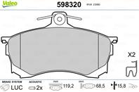 Комплект тормозных колодок, дисковый тормоз