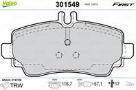 Колодки торм. mb a class передн. к-т