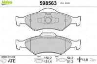 Комплект тормозных колодок, дисковый тормоз