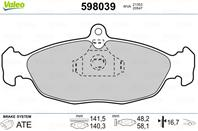 Колодки торм пер Opel Astra 1.4-1.8 91-98/Vectra