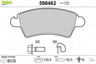 Колодки тормозные передние PSA 206/306/XSARA