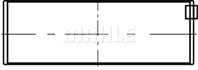 Вкладыши MERCEDES (OM501/521/541/941) шатунные (2шт.) MAHLE
