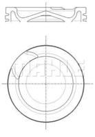 Поршнекомплект MB OM471.900 D 132.0 STD (A471 030 29 17) Mahle
