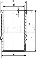 MAHLE 061LW00118001 Гильза Scania DC11/DC12